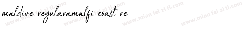 maldive regularamalfi coast regular字体转换